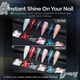 Coffret de vernis à ongles glitter modelones