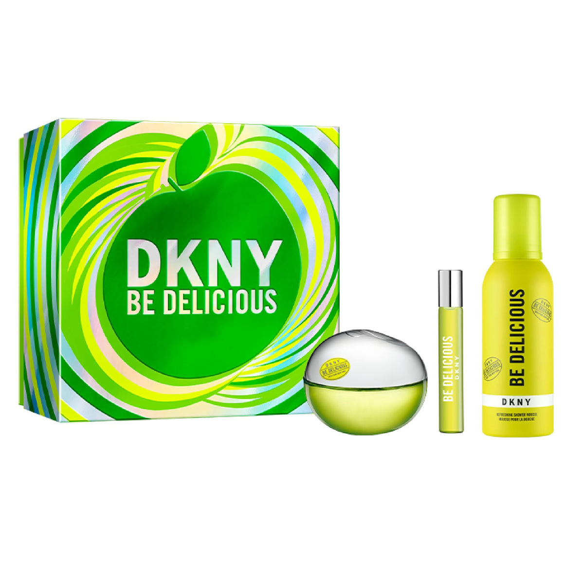 Coffret DKNY Be Delicious avec eau de parfum et mousse de douche