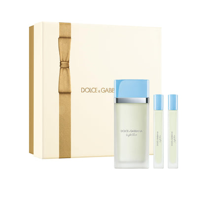 Coffret Dolce&Gabbana Light Blue avec Eau de Toilette 100ml et deux sprays de voyage
