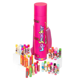 Coffret Lip Smacker 50 ans avec 50 baumes à lèvres présentés