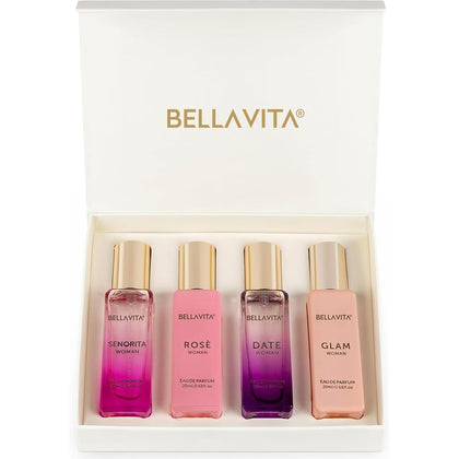 Coffret parfum Bella Vita Luxury avec 4 flacons de 20ml