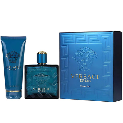 Coffret parfum Versace Eros avec gel douche et eau de toilette