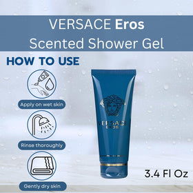 Coffret parfum Versace Eros sur fond neutre