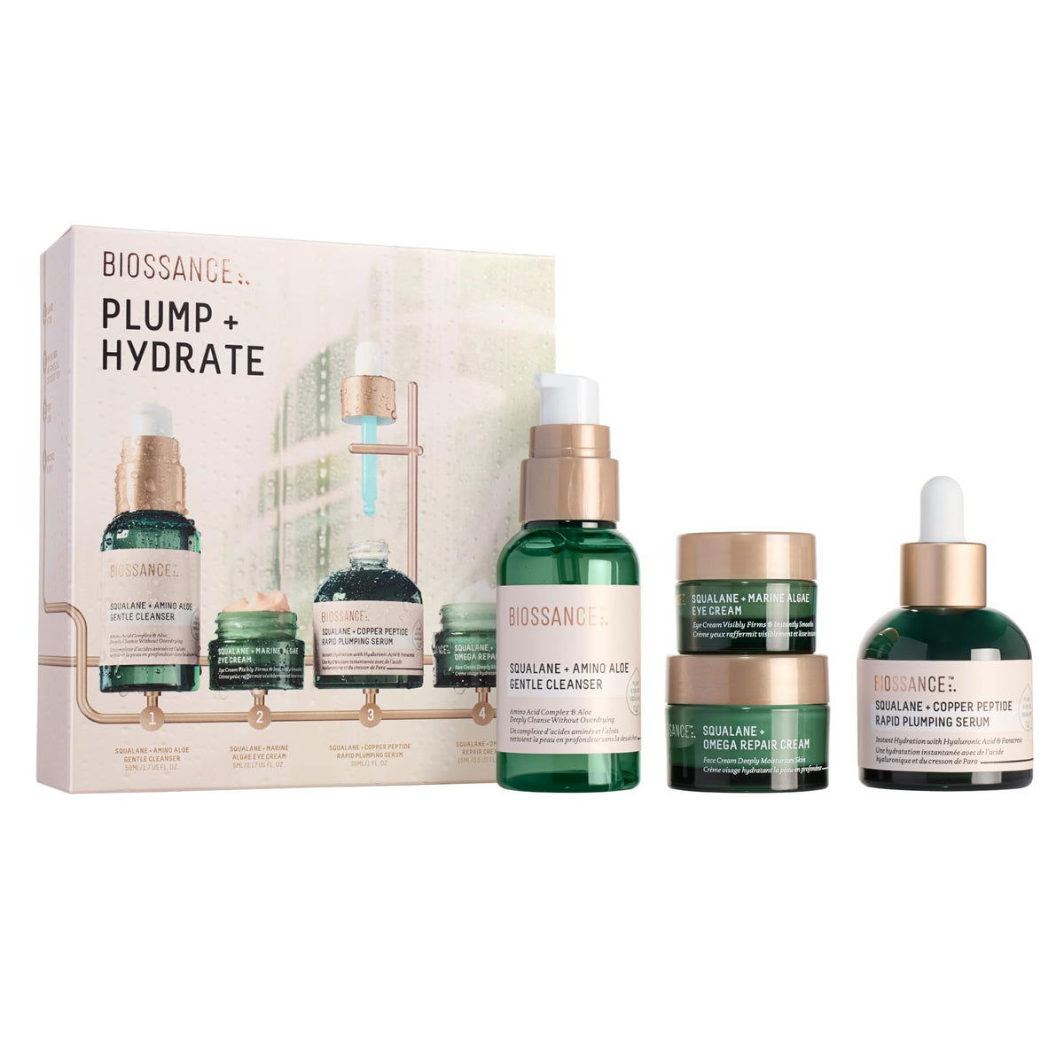 Coffret Soin Hydratant et Repulpant BIOSSANCE vue de face