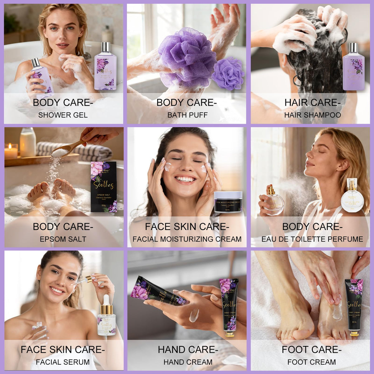 Coffret spa avec accessoires de manucure et masque pour les yeux