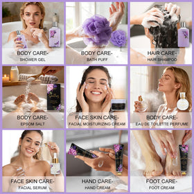 Coffret spa avec accessoires de manucure et masque pour les yeux