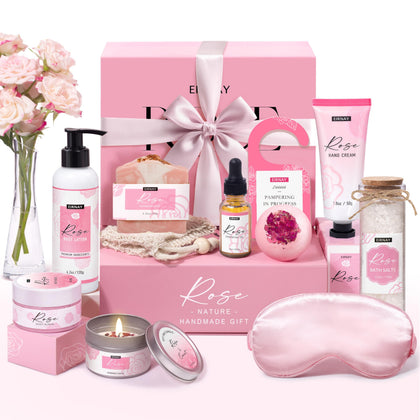 Coffret spa EIRNAY avec bougies et sels de bain
