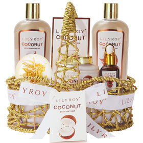 Coffret spa LILY ROY avec gel douche, bain moussant et crème pour le corps