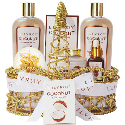 Coffret spa LILY ROY avec gel douche, bain moussant et crème pour le corps