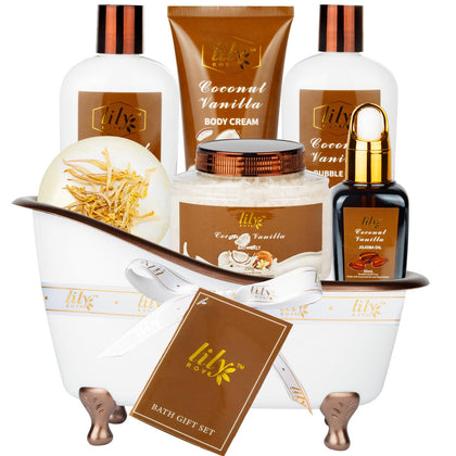 Coffret Spa LILY ROY avec gel douche, bain moussant et crème pour le corps