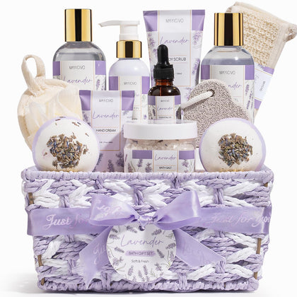 Coffret spa MAYICIVO avec produits de bain en lavande