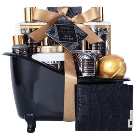 Coffret spa pour hommes Saint Roy avec produits de bain et accessoires