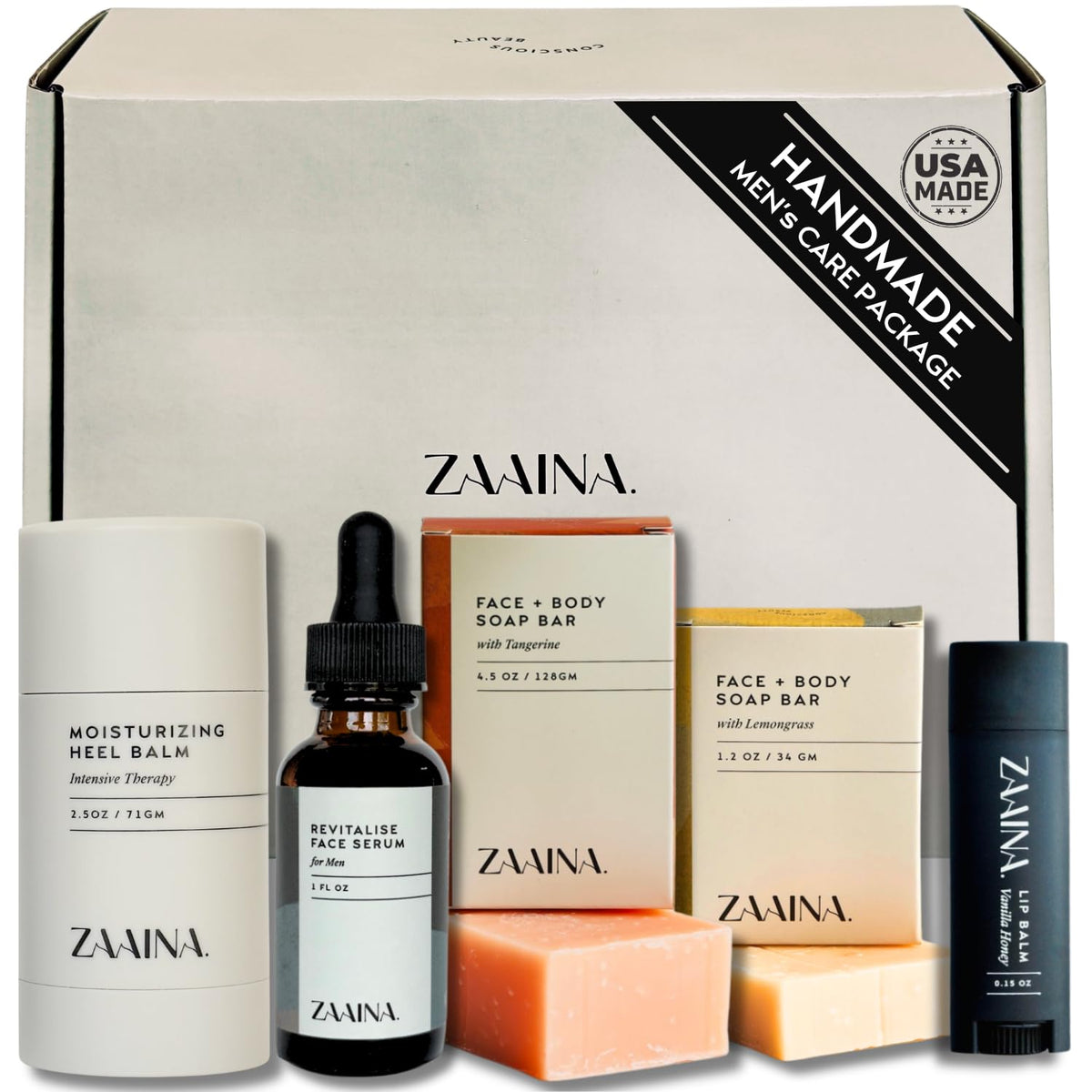 Coffret spa ZAAINA pour hommes avec produits naturels