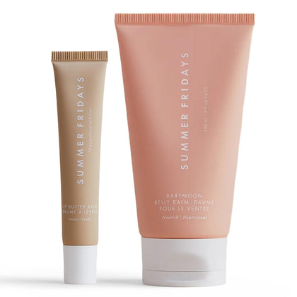 Coffret Summer Fridays avec Baume à Lèvres Vanille et Baume Babymoon