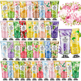 Coffret VISCOO de 84 crèmes pour les mains avec plusieurs parfums