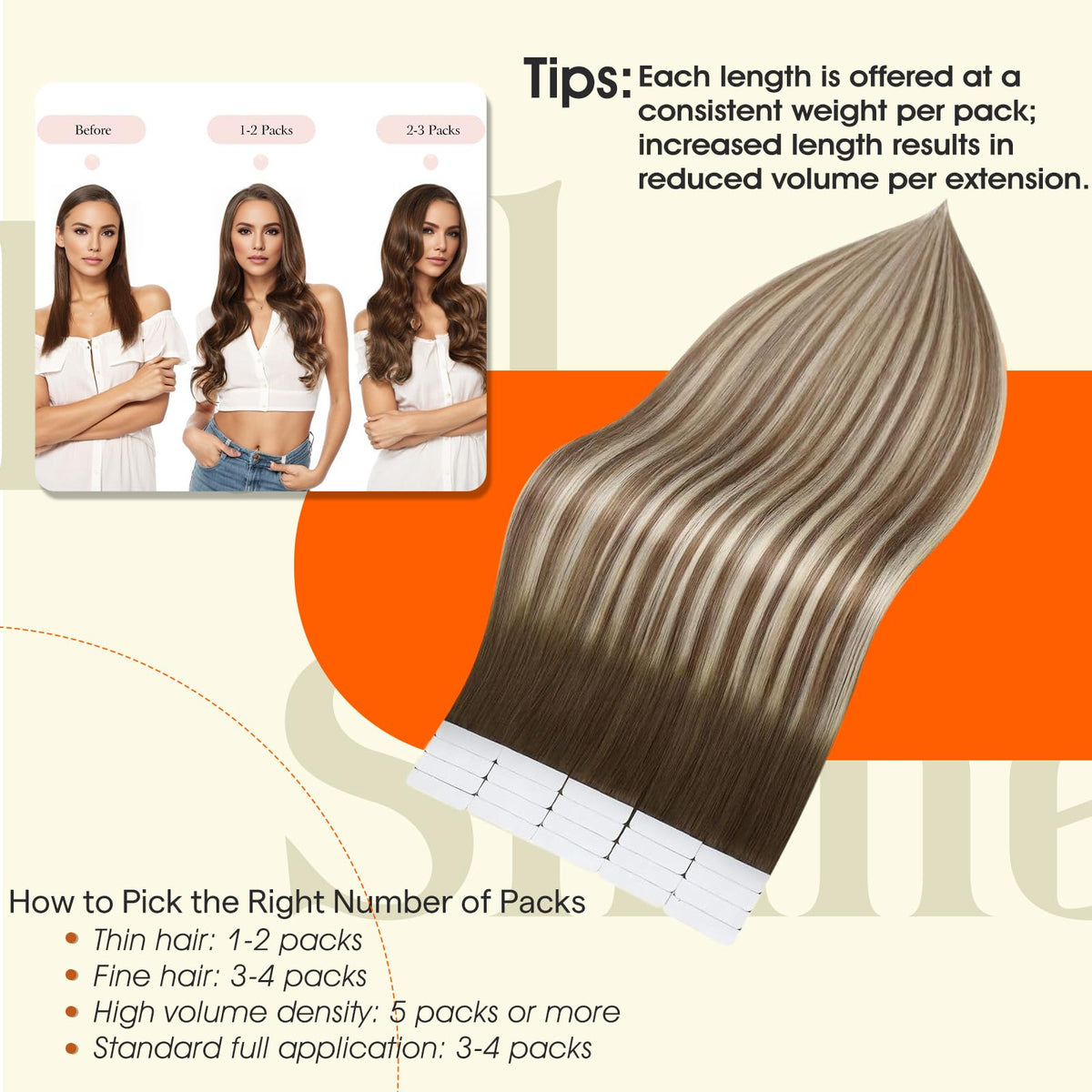 Coiffure avec extensions de cheveux Full Shine, look naturel