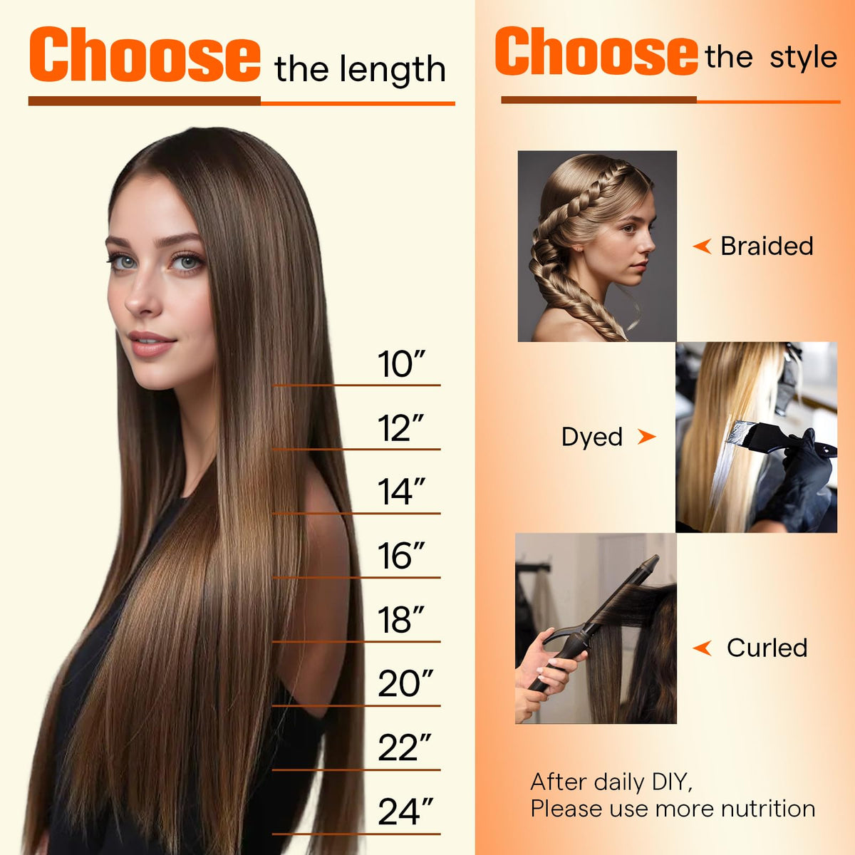 Coiffure réalisée avec les extensions de cheveux Full Shine
