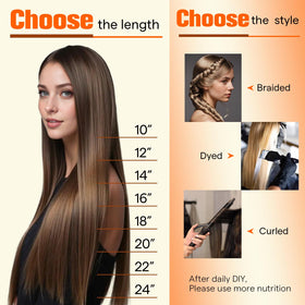 Coiffure réalisée avec les extensions de cheveux Full Shine