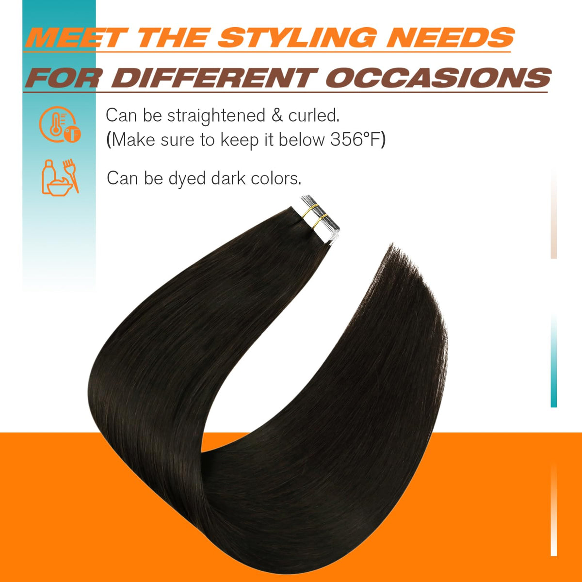 Coiffure réalisée avec les extensions Sunny Hair