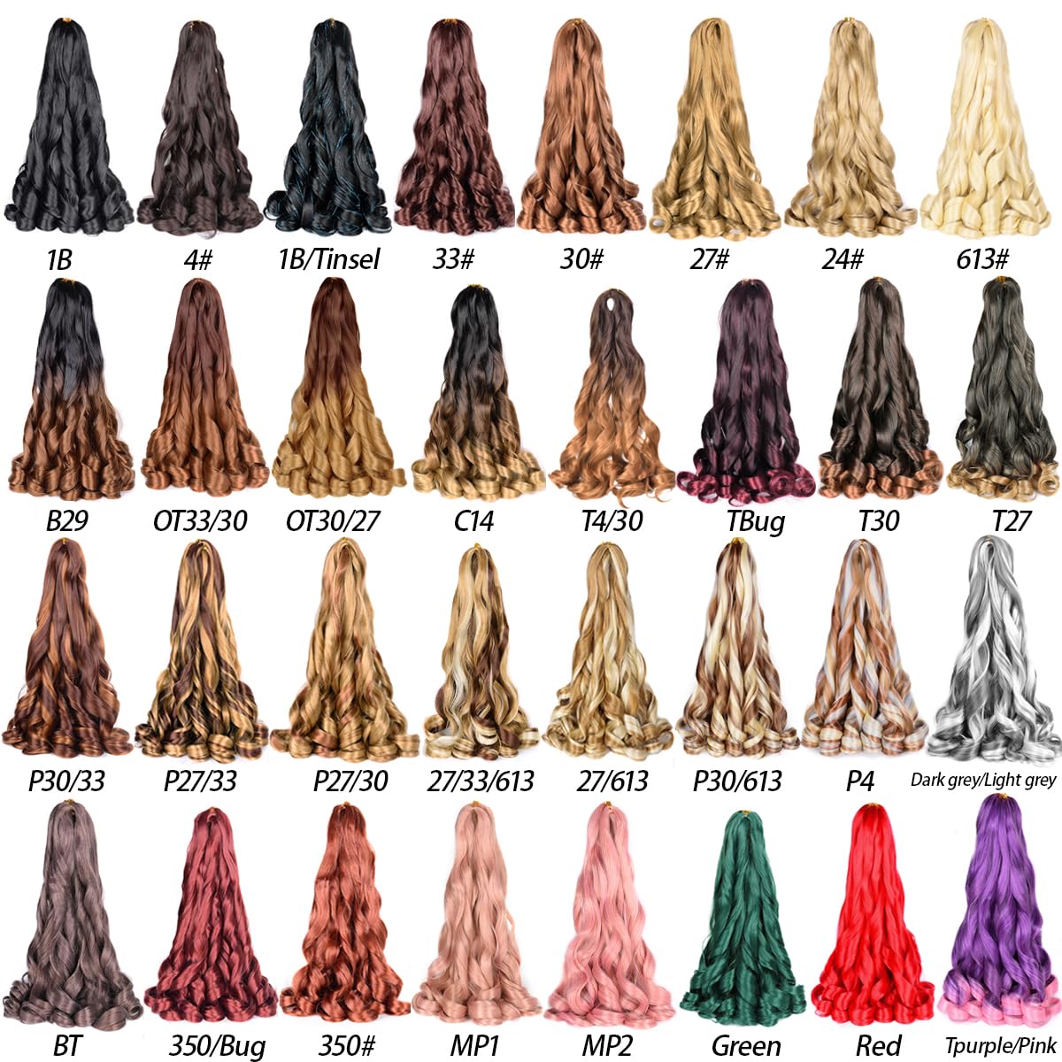 Coiffures variées avec les extensions de cheveux bouclés Luoyudu