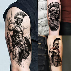 COKTAK tatouages guerrier en action sur bras