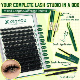 Colle à cils et couche de scellage du kit KEYYOU