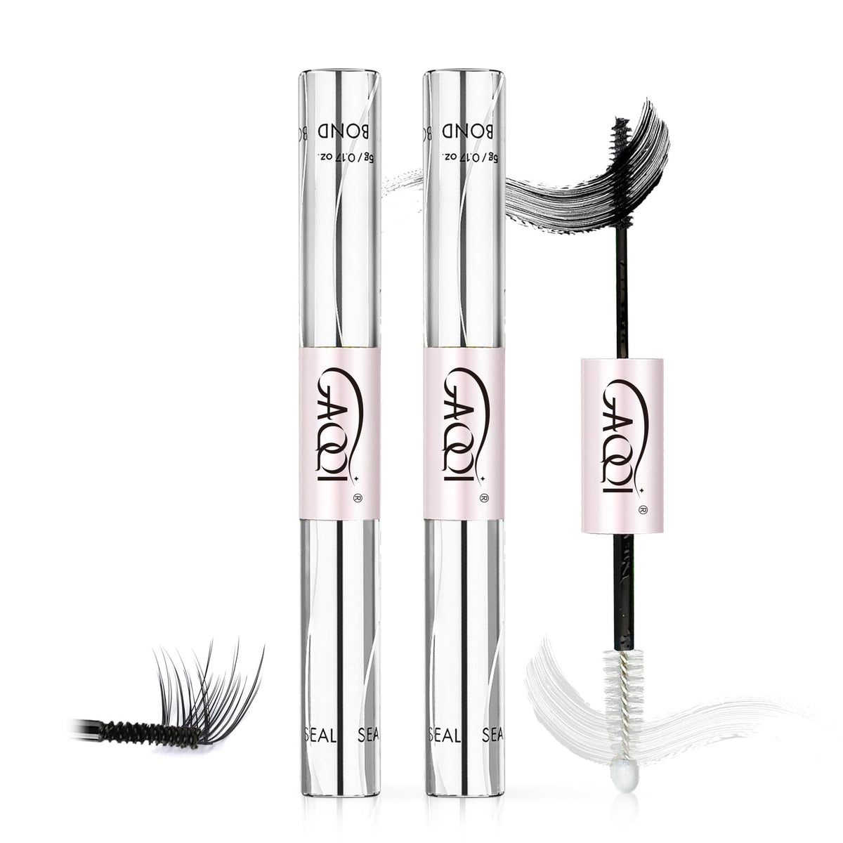 Colle à cils GAQQI waterproof noire, vue avant