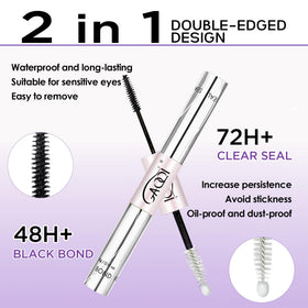 Colle à cils GAQQI waterproof, vue arrière