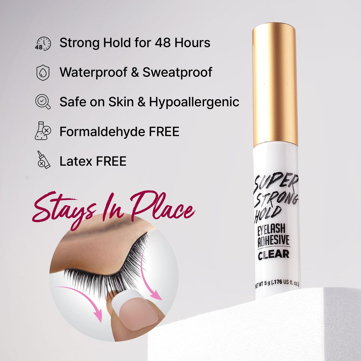 Colle à cils iENVY 48h avec applicateur pinceau