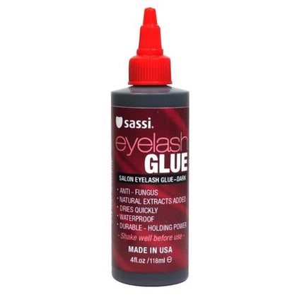 Colle à cils Sassi noire 120g vue avant avec bouchon