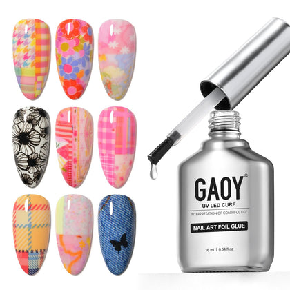 Colle à foil GAOY 16ml vue avant avec étiquette claire