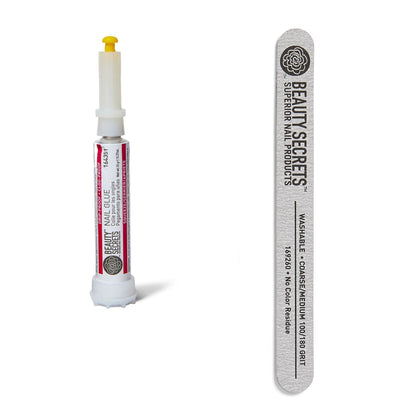 Colle à Ongles Beauty Secrets avec Lime Zebra et embout applicateur