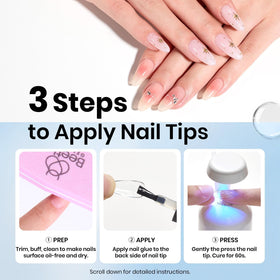 Colle à Ongles beetles en utilisation sur des ongles