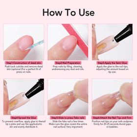 Colle à ongles CurvLife avec accessoires de nail art