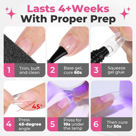 Colle à ongles en gel UNA GELLA 25g avec texture visible