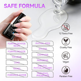 Colle à ongles gel 6 en 1 gelike ec avec texture lisse