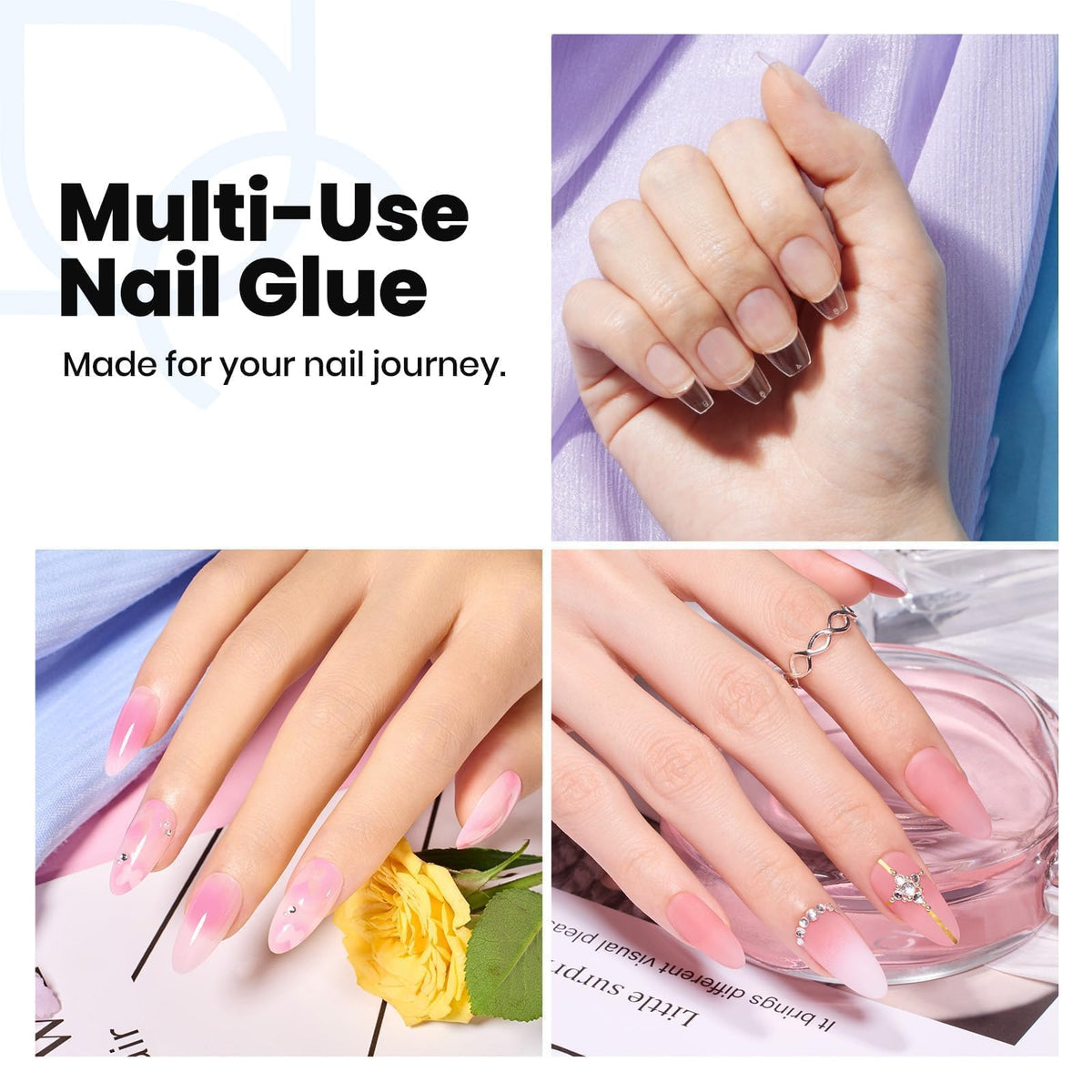 Colle à Ongles Gel HEMA-Free ouverte sur une table