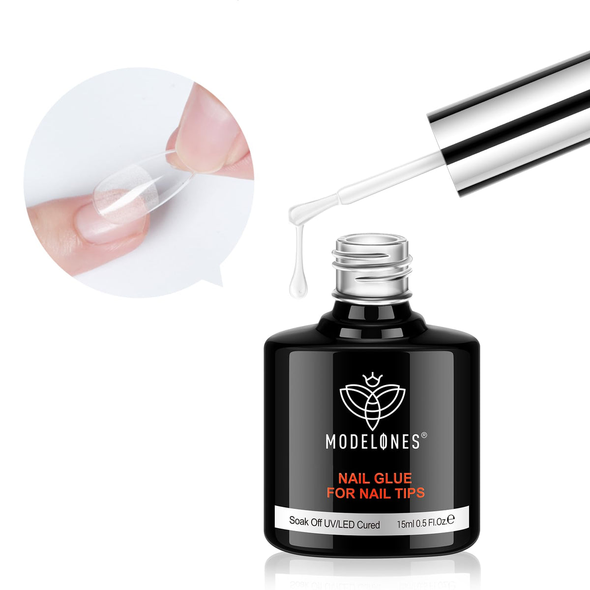 Colle à ongles gel Modelones 15ml vue de face