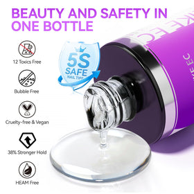 Colle à ongles gelike ec 40ml avec accessoires de manucure