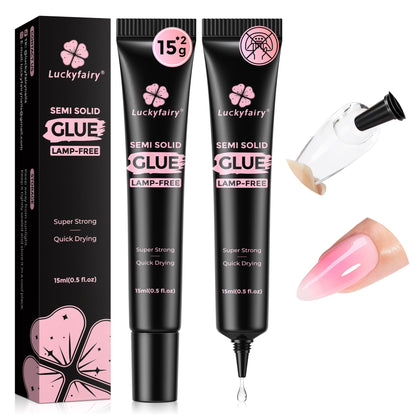 Colle à ongles Luckyfairy 15g tube avant vue