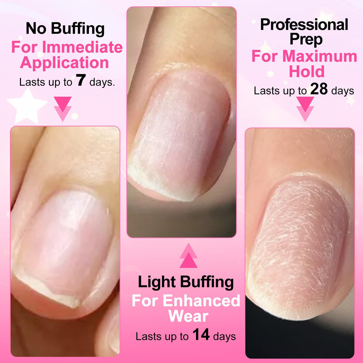 Colle à ongles MEKK avec un fond de manucure