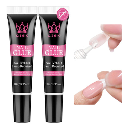 Colle à Ongles QIEK 10g vue avant avec tube et bouchon