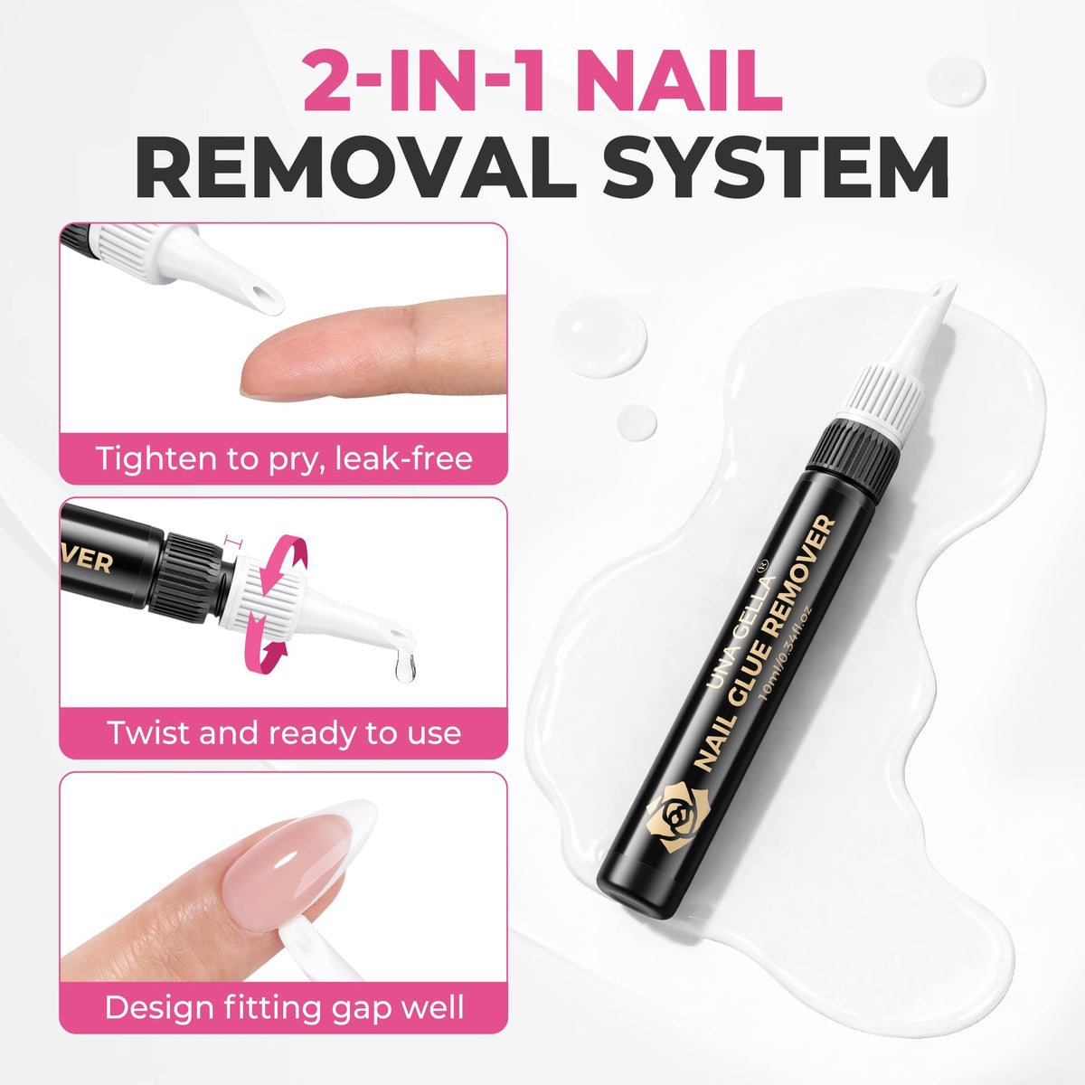 Colle à ongles semi-solide UNA GELLA 15g