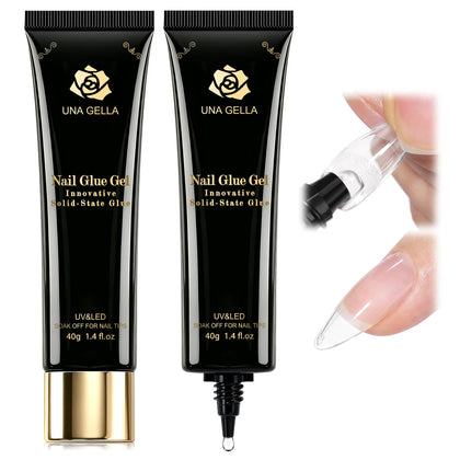 Colle à Ongles UNA GELLA 80g vue avant avec étiquette