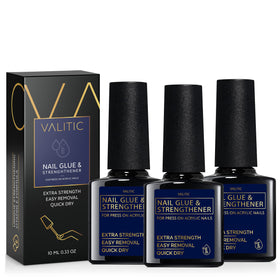 Colle à Ongles VALITIC 3 Pack vue de face avec emballage