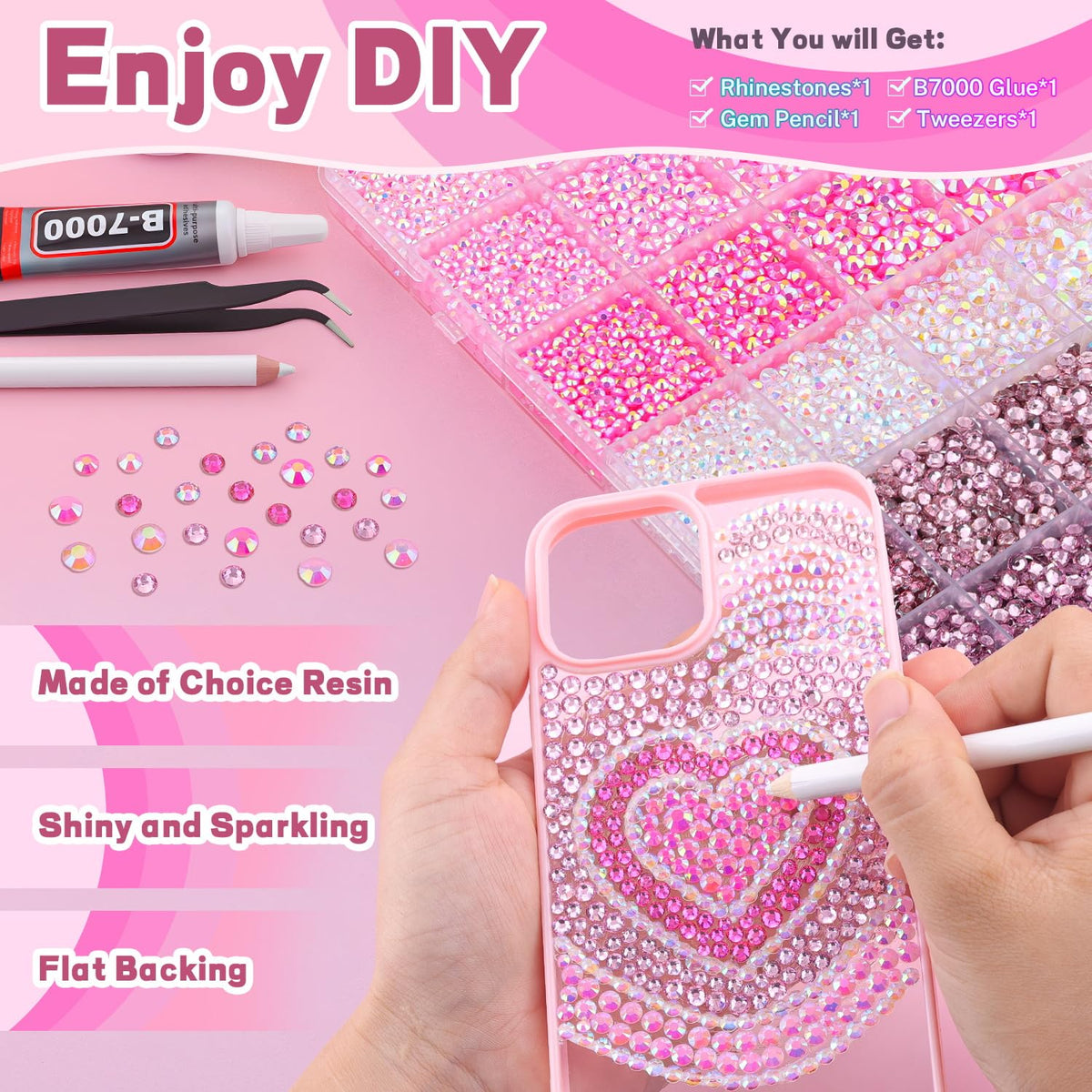 Colle B7000 pour rhinestones incluse dans le kit