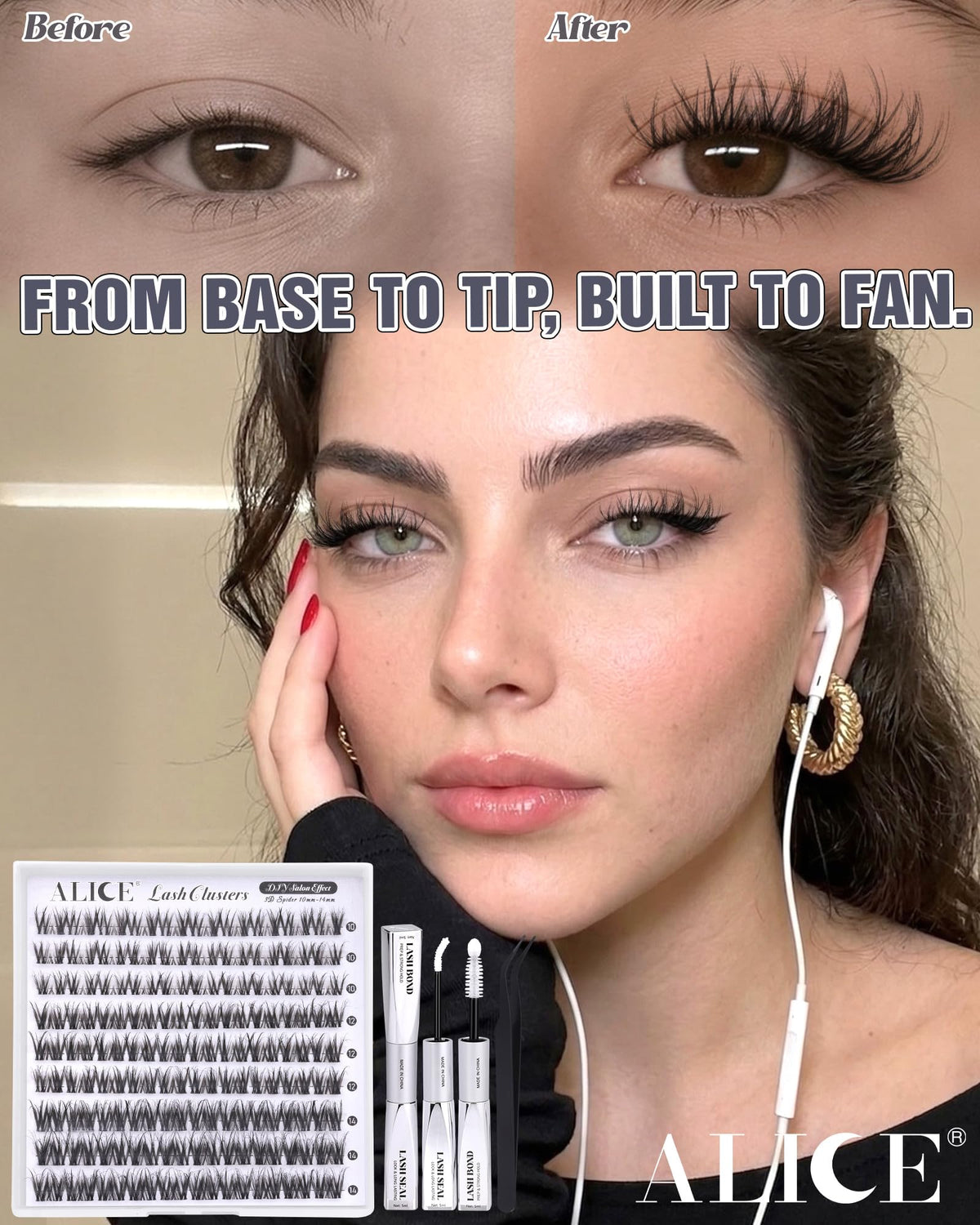 Colle blanche du Kit de Cils Wispy ALICE