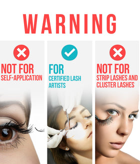 Colle d'extension de cils STACY LASH 5ml avec étiquette de date d'ouverture