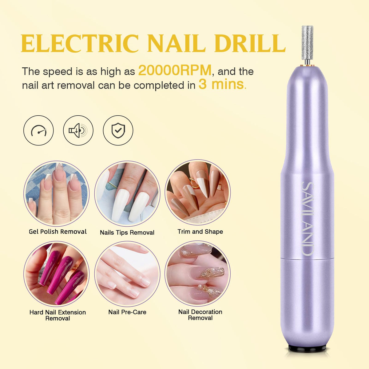 Colle en gel 4 en 1 du kit SAVILAND pour ongles