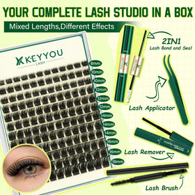 Colle et dissolvant inclus dans le kit de cils KEYYOU